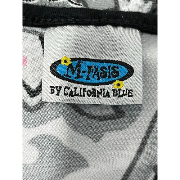 VTG Y2k Babydoll Blouse Size Large/XL Pink Black Whimsigoth Fairy Grunge - Picture 4 of 4